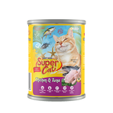Super Cat Premium Chicken & Tuna Wet Cat Food (400g Can)