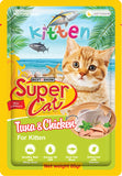 Super Cat Premium Wet Food for Kittens (Tuna & Chicken 85g Pouch)