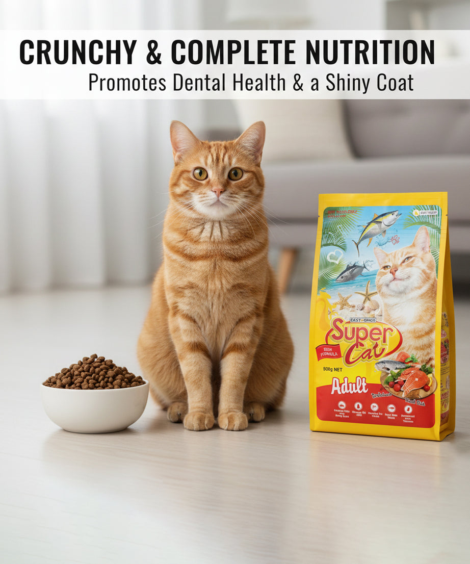 Best In Show Super Cat Adult Dry Cat Food - Real Fish & Tuna, 500g