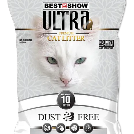 Best In Show Cat Litter — Ultra Premium 10 L | Clean, Fresh & Easy to Scoop - AL BAYTARA