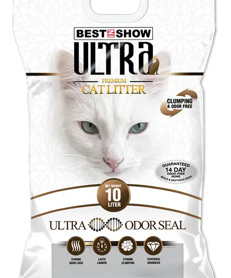 Best In Show Ultra Premium Cat Litter — 10 L | Odor Seal Formula for Long-Lasting Freshness - AL BAYTARA
