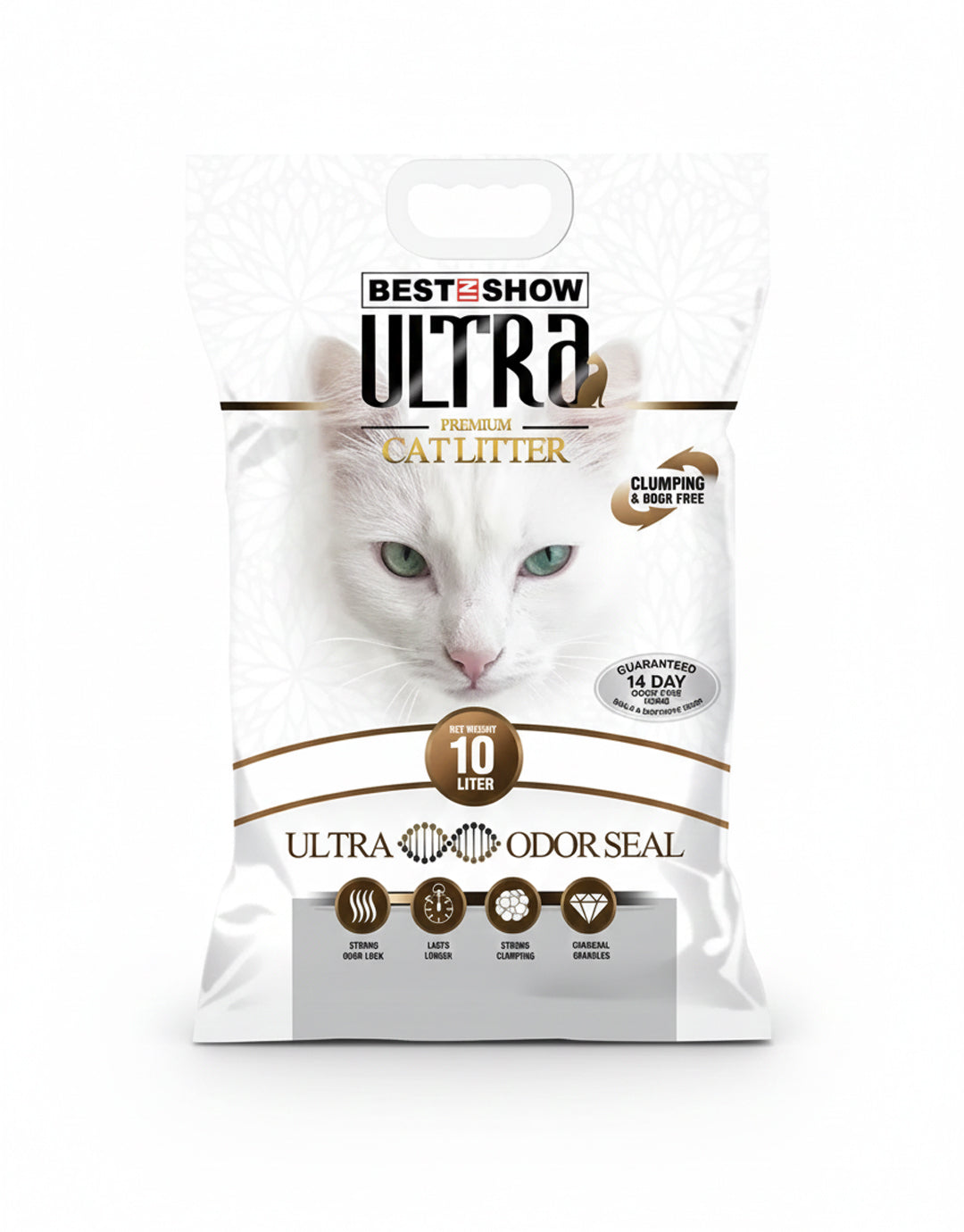 Best In Show Ultra Premium Cat Litter — 10 L | Odor Seal Formula for Long-Lasting Freshness