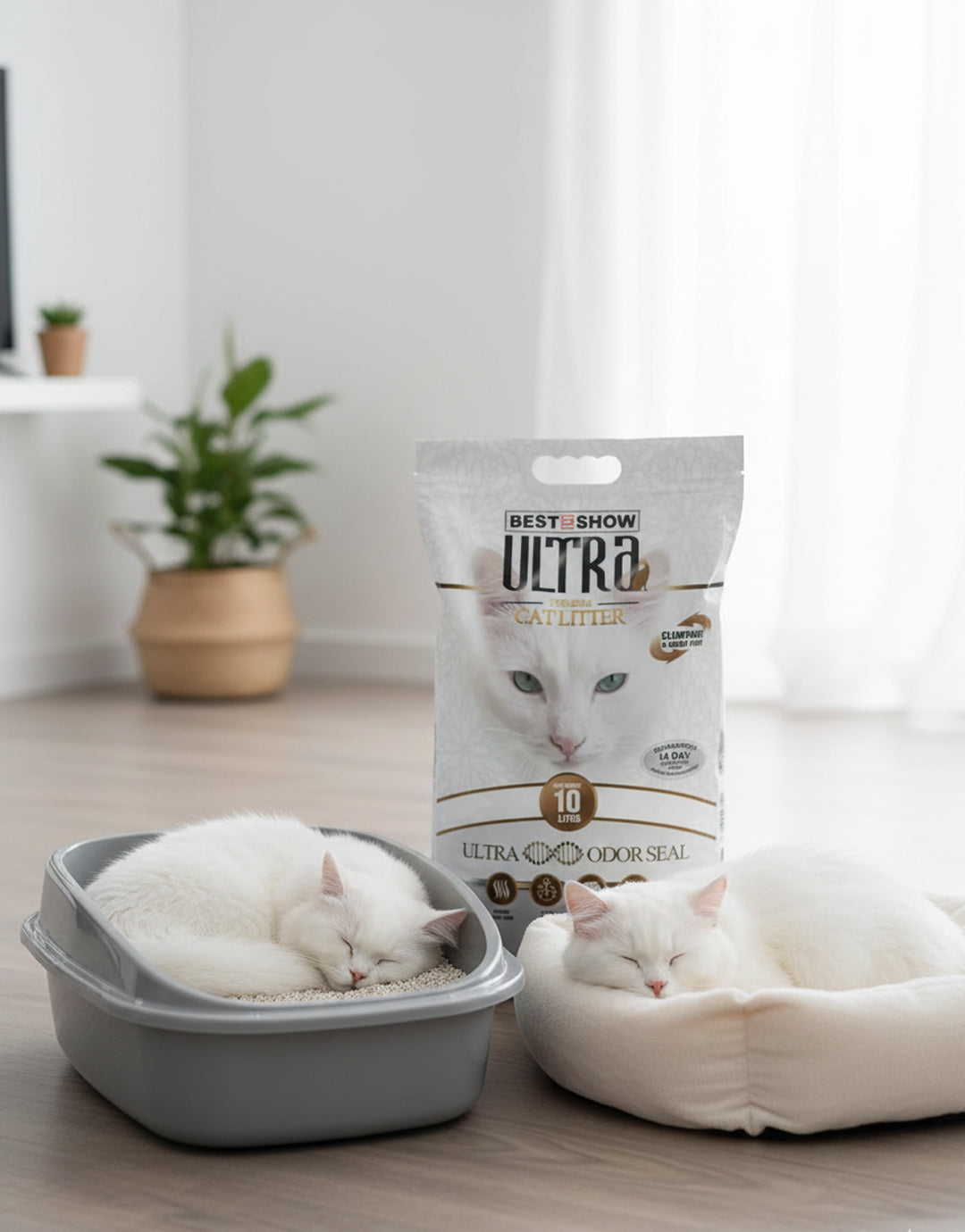 Best In Show Ultra Premium Cat Litter — 10 L | Odor Seal Formula for Long-Lasting Freshness