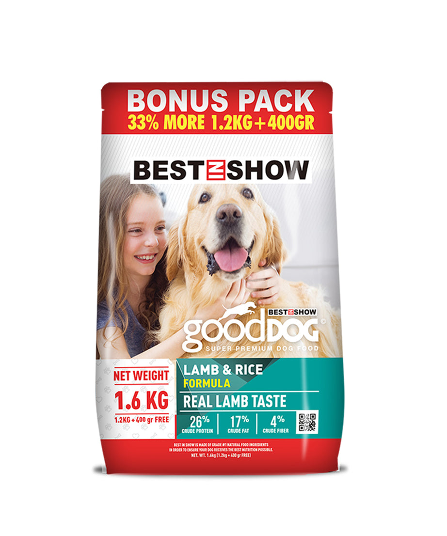 Good Dog Adult Lamb & Rice Dog Food 1.6KG - AL BAYTARA