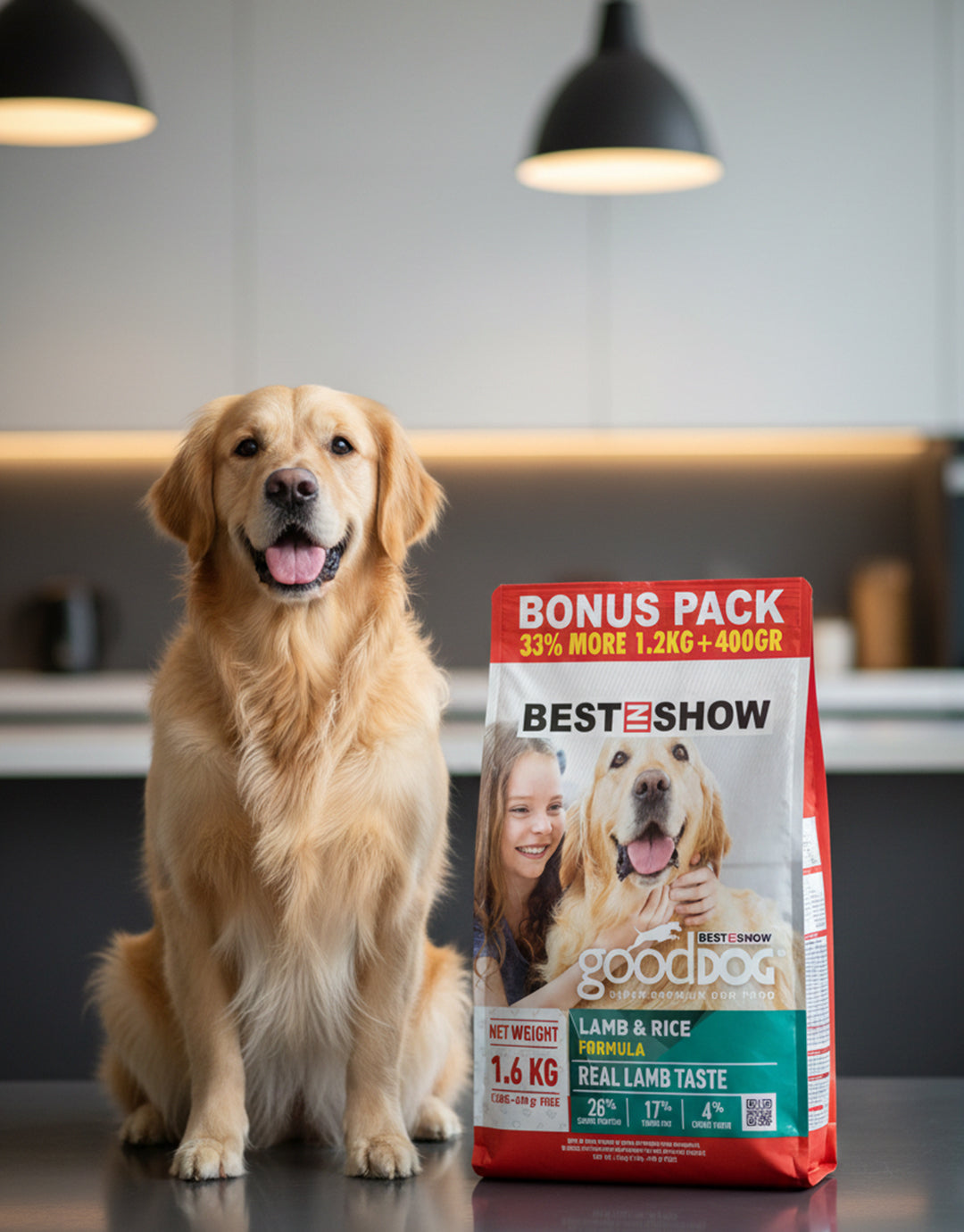 Good Dog Adult Lamb & Rice Dog Food 1.6KG - AL BAYTARA