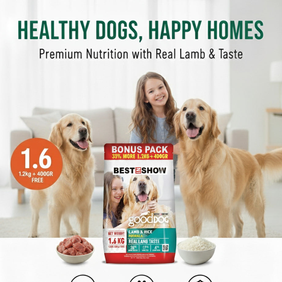 Good Dog Adult Lamb & Rice Dog Food 1.6KG - AL BAYTARA