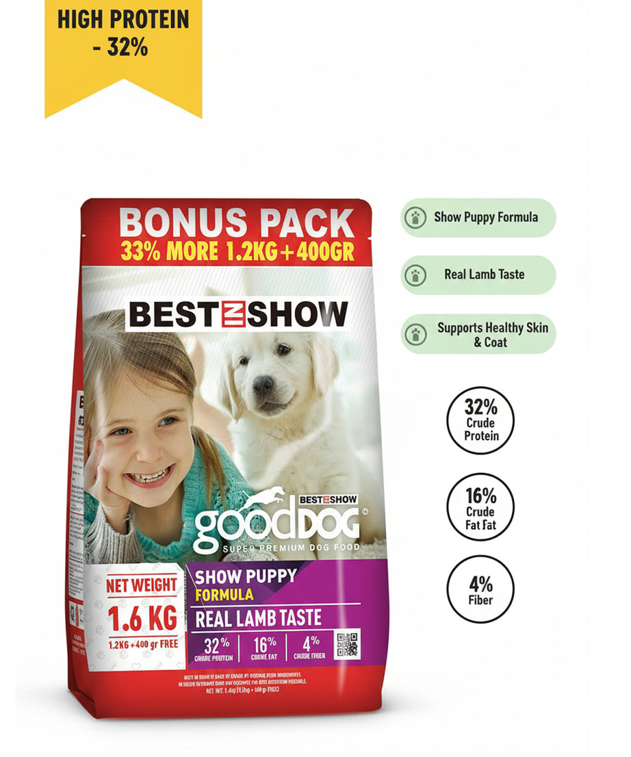 Good Dog Puppy Lamb & Rice 1.6KG (High 32% Protein) - AL BAYTARA