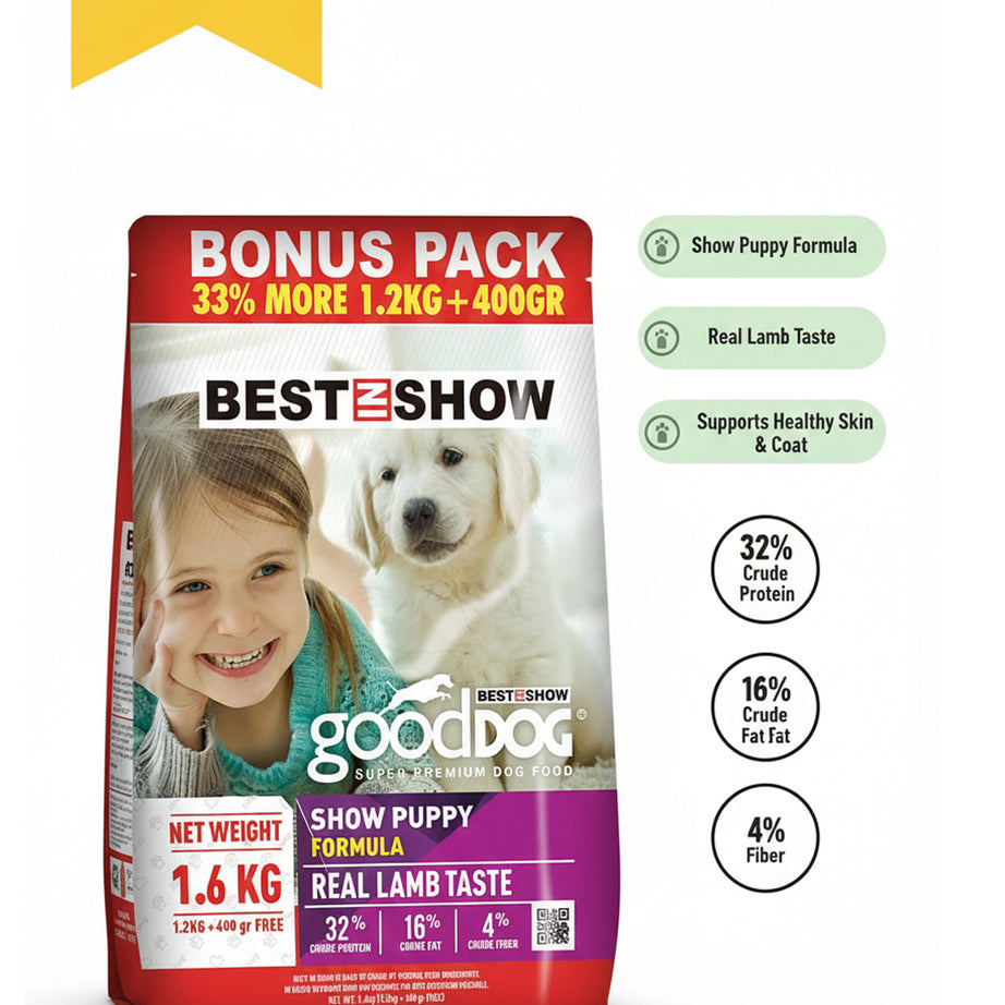 Good Dog Puppy Lamb & Rice 1.6KG (High 32% Protein) - AL BAYTARA