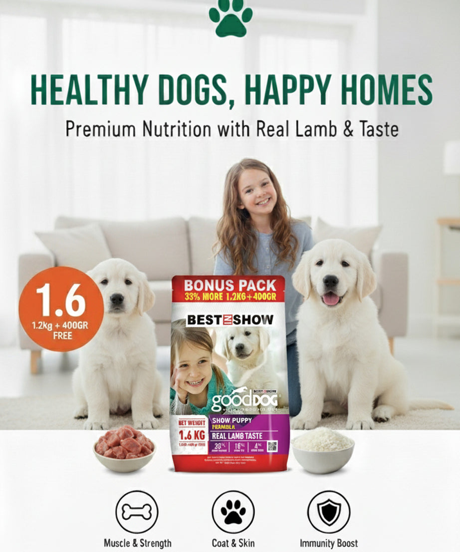 Good Dog Puppy Lamb & Rice 1.6KG (High 32% Protein) - AL BAYTARA