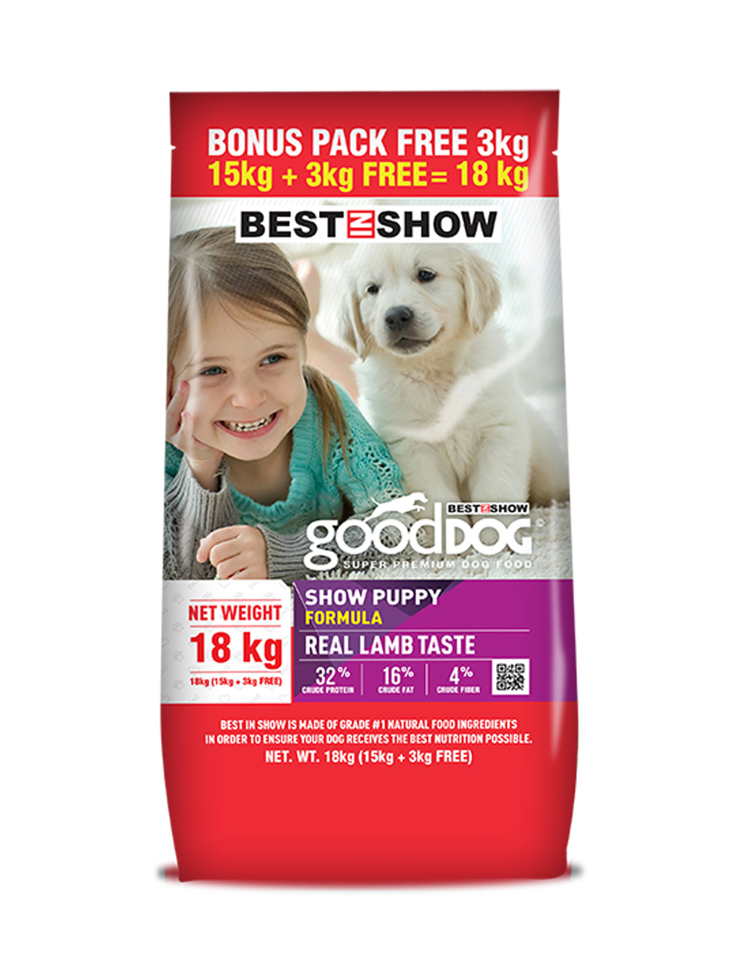 Puppy Lamb & Rice 18KG Super Value Pack (32% Protein) - AL BAYTARA