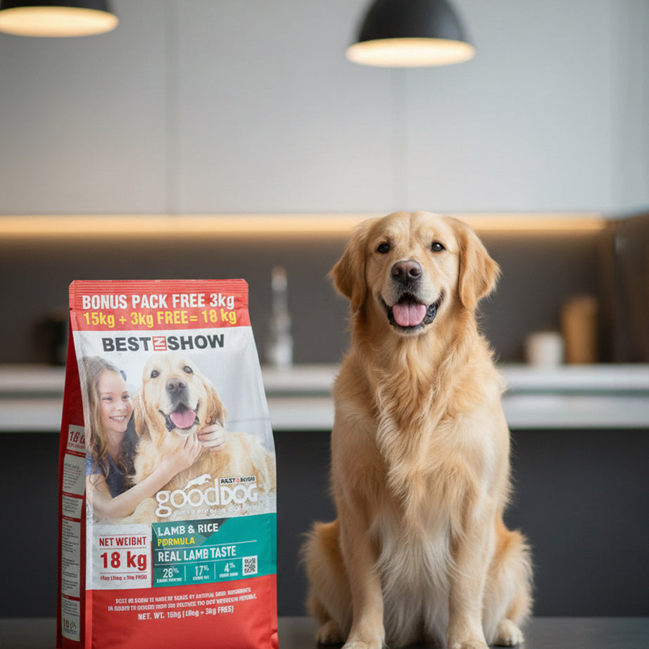 Good Dog Adult Lamb & Rice 18KG (15KG+3KG FREE) - AL BAYTARA