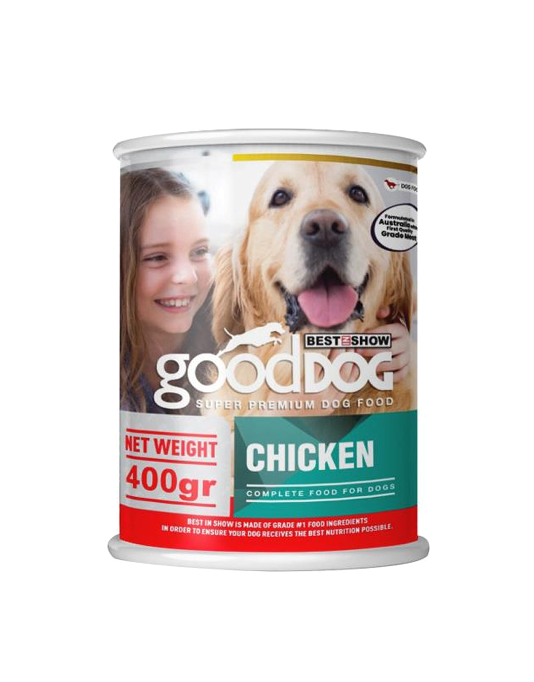 Chicken Formula Wet Dog Food Canned Meat for All Life Stages - 400g