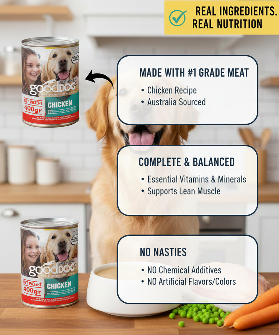Chicken Formula Wet Dog Food Canned Meat for All Life Stages - 400g