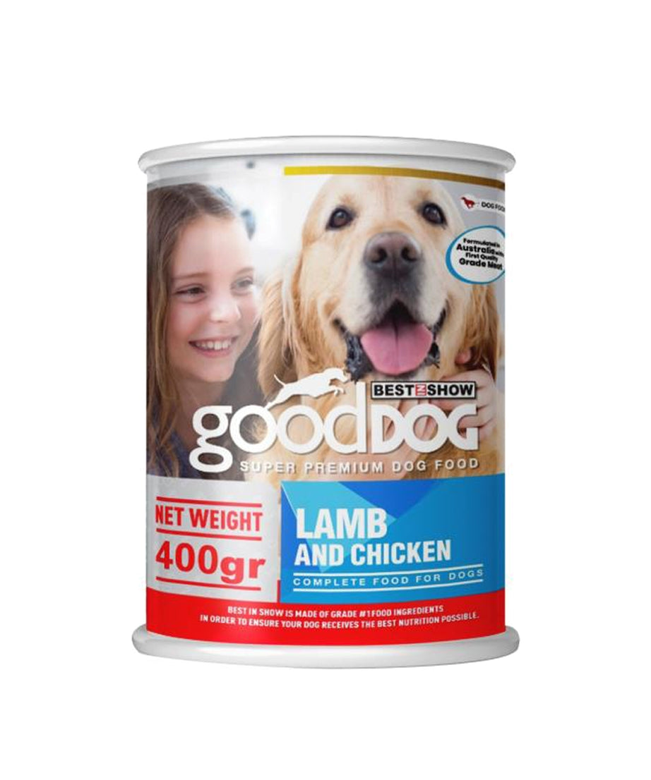 Lamb and Chicken Wet Dog Food Canned Meat for All Life Stages - 400g