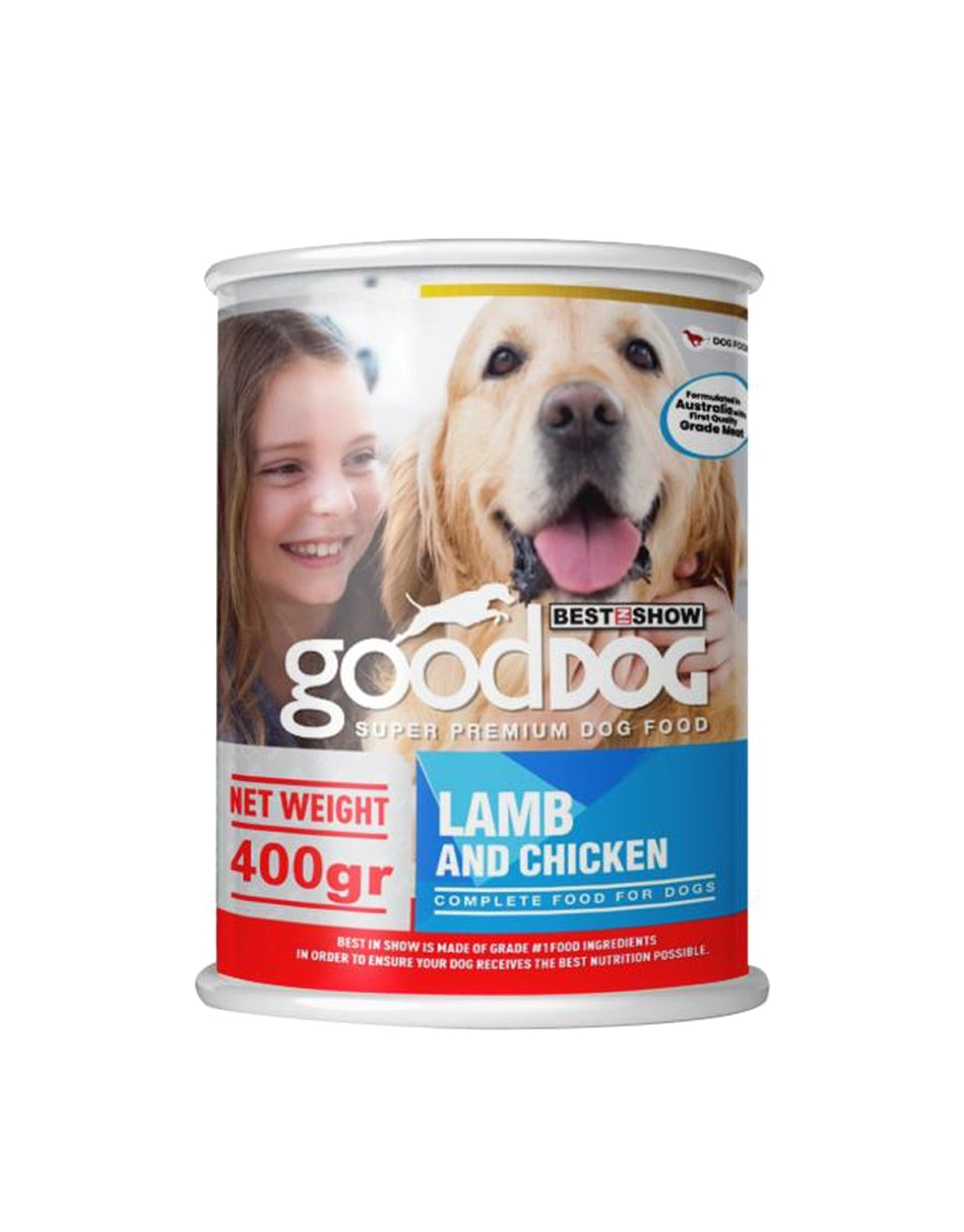Lamb and Chicken Wet Dog Food Canned Meat for All Life Stages - 400g