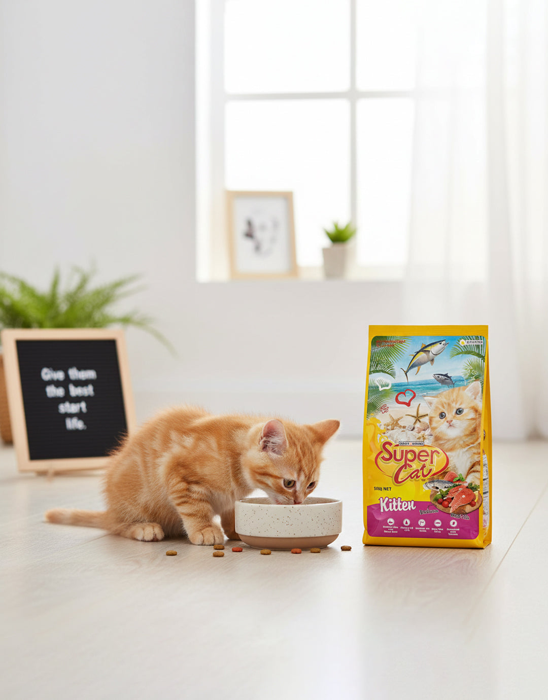 Super Cat Dry Kitten Food — 500 g | Complete Nutrition for Growing Kittens