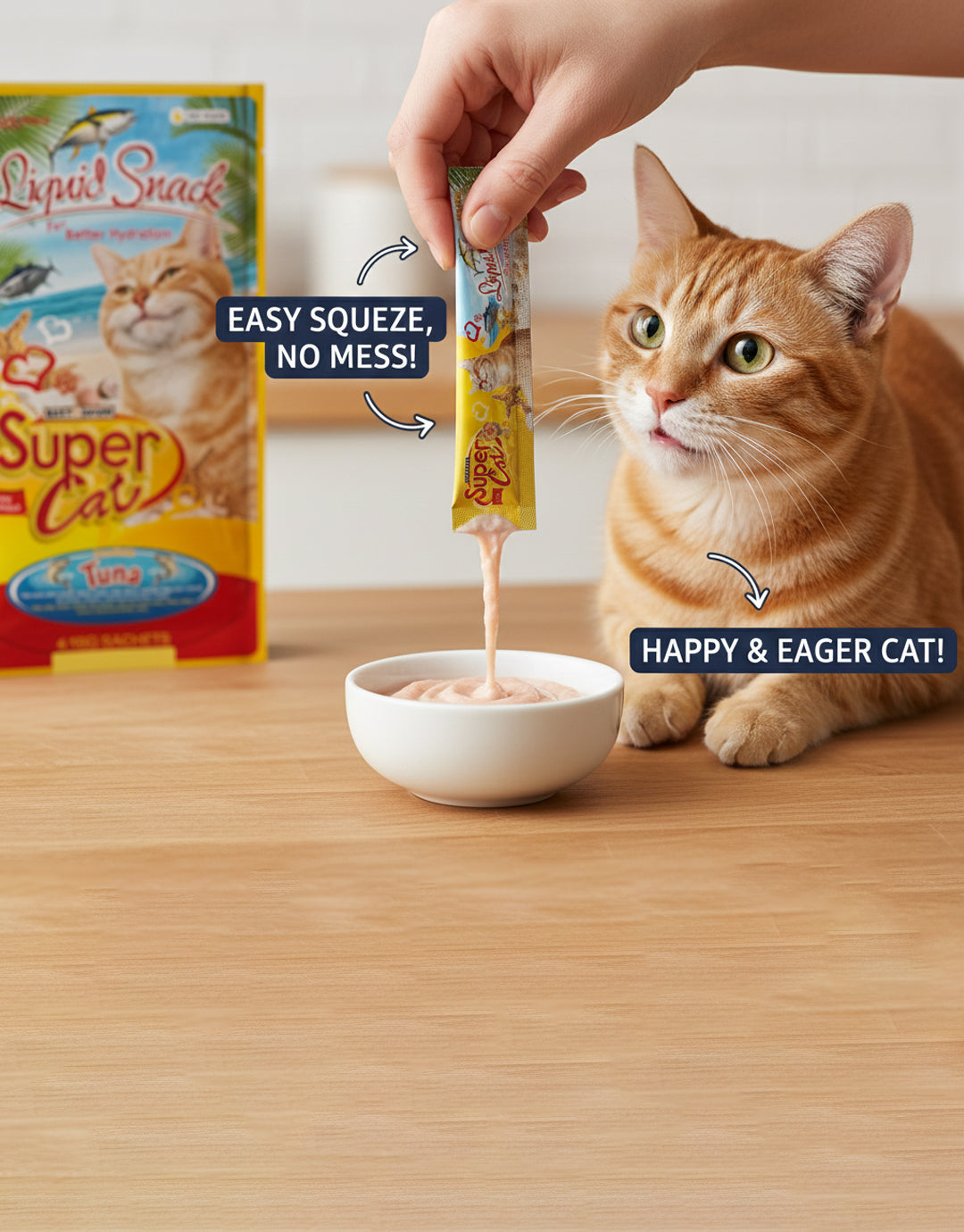 Best In Show Supercat Liquid Snack — 4×15 g (Tuna)