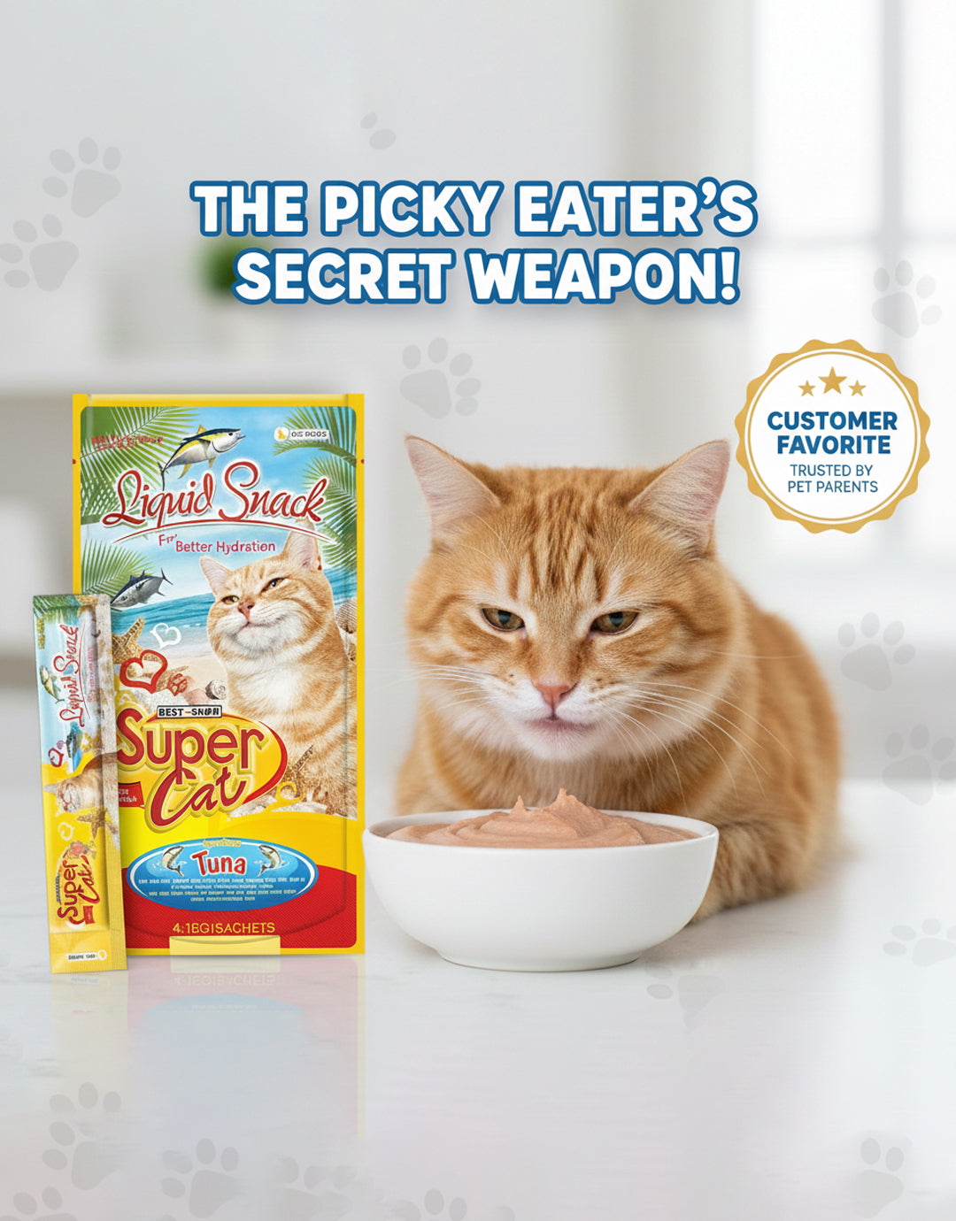 Best In Show Supercat Liquid Snack — 4×15 g (Tuna)