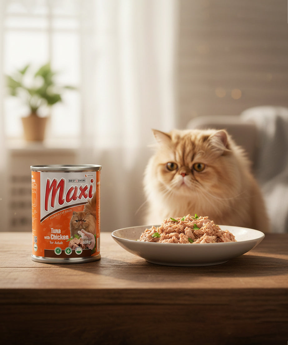 Tuna with Chicken Formula - Premium Wet Cat Food - High Protein Adult Recipe - 400g Can