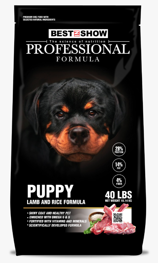 PROFESSIONAL FORMULA Puppy Lamb & Rice 40 LBS 18.14 KG - (High 28% Protein ) - AL BAYTARA