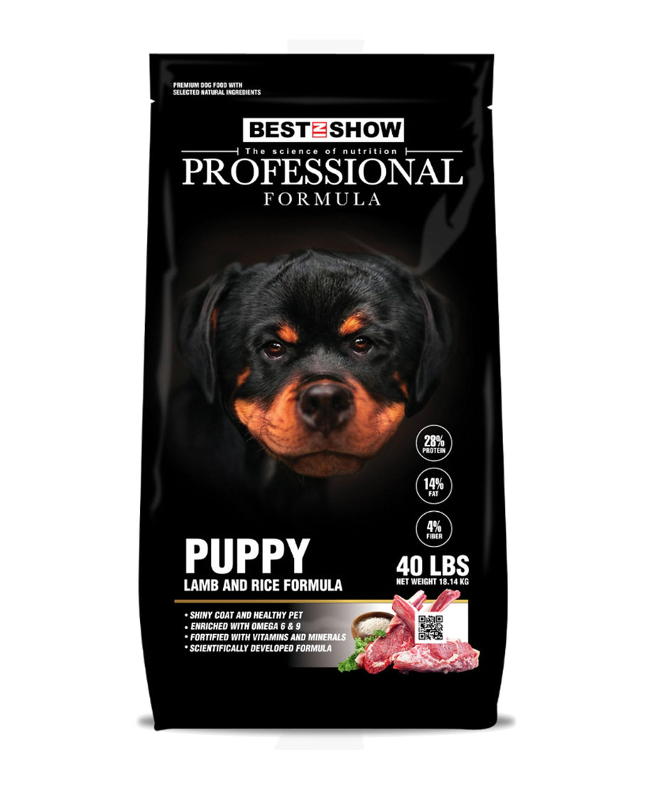 PROFESSIONAL FORMULA Puppy Lamb & Rice 40 LBS 18.14 KG - (High 28% Protein ) - AL BAYTARA