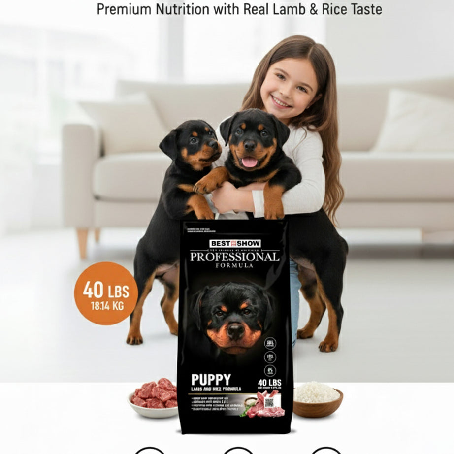 PROFESSIONAL FORMULA Puppy Lamb & Rice 40 LBS 18.14 KG - (High 28% Protein ) - AL BAYTARA