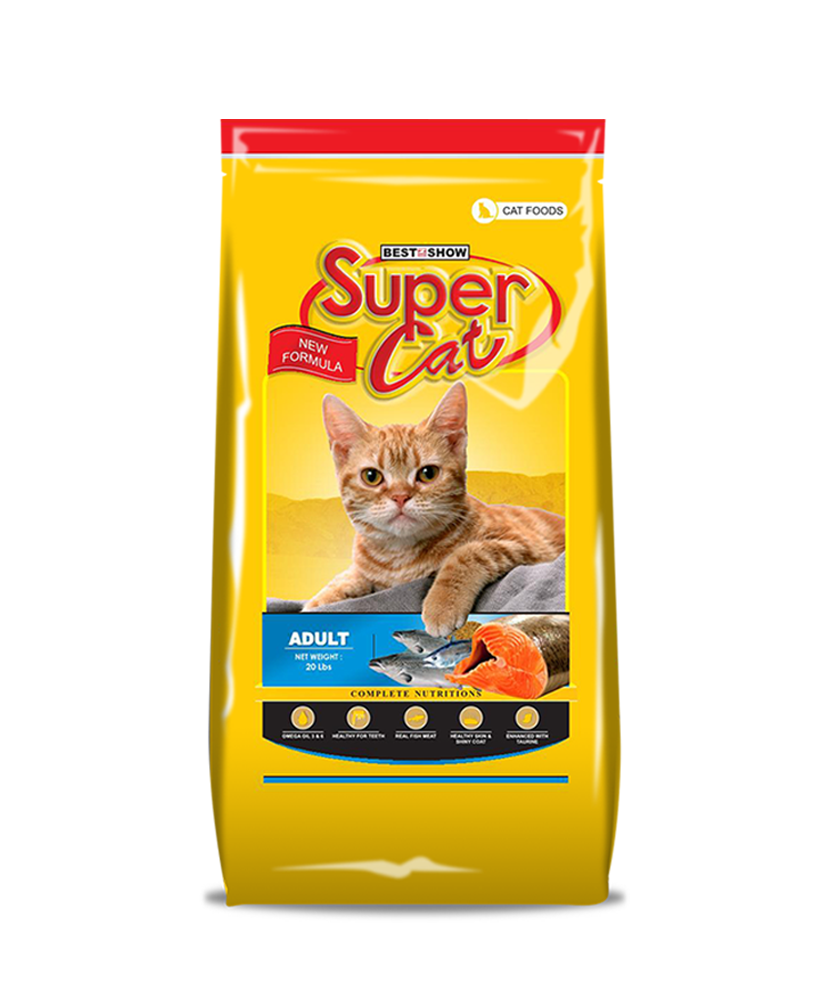 Super Cat Super Premium Dry Cat Food – Adult Formula 20 lbs / 9.07 kg - AL BAYTARA