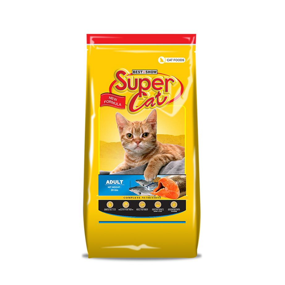 Super Cat Super Premium Dry Cat Food – Adult Formula 20 lbs / 9.07 kg - AL BAYTARA