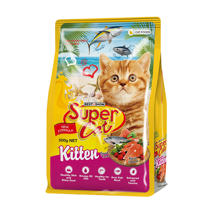 Super Cat Dry Kitten Food — 500 g | Complete Nutrition for Growing Kittens