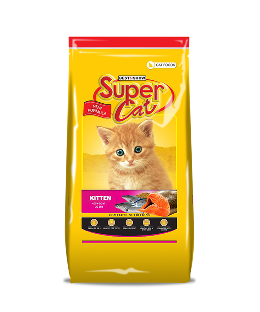 Super Cat Super Premium Dry Cat Food – Kitten Formula 20 lbs / 9.07 kg - AL BAYTARA