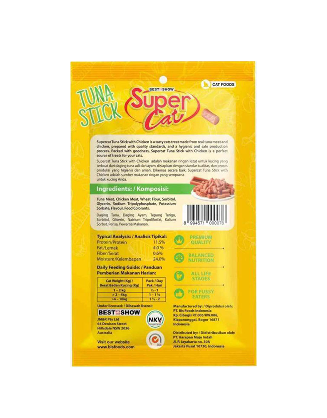 Best In Show Supercat Tuna Stick & Chicken — 35 g