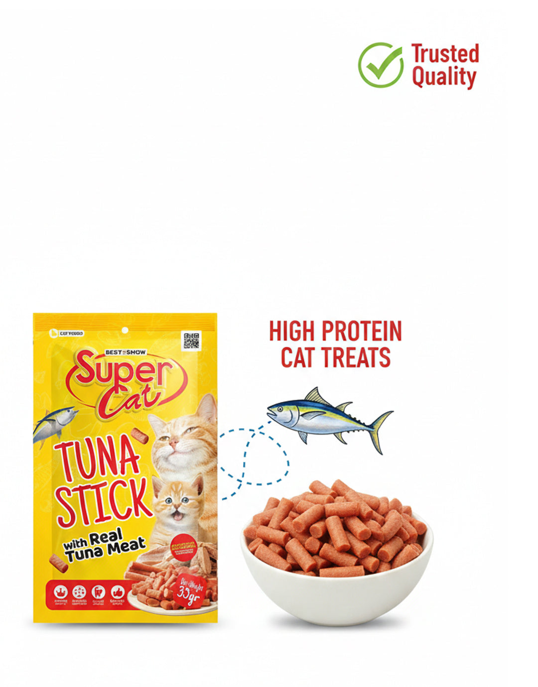 Best In Show Supercat Tuna Stick — 35 g (Real Tuna Meat)