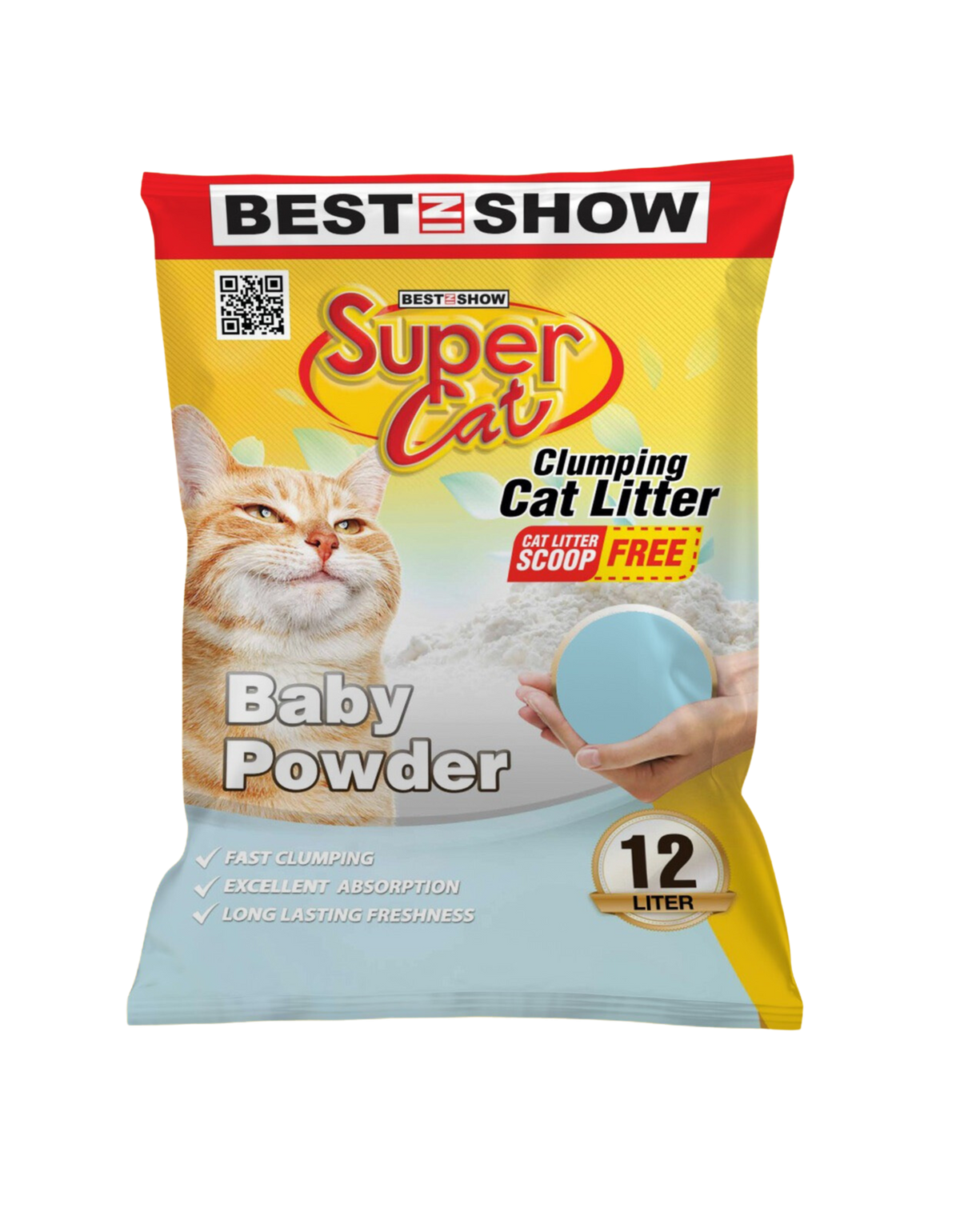 Best In Show Supercat Clumping Cat Litter — 12 L (Baby Powder)