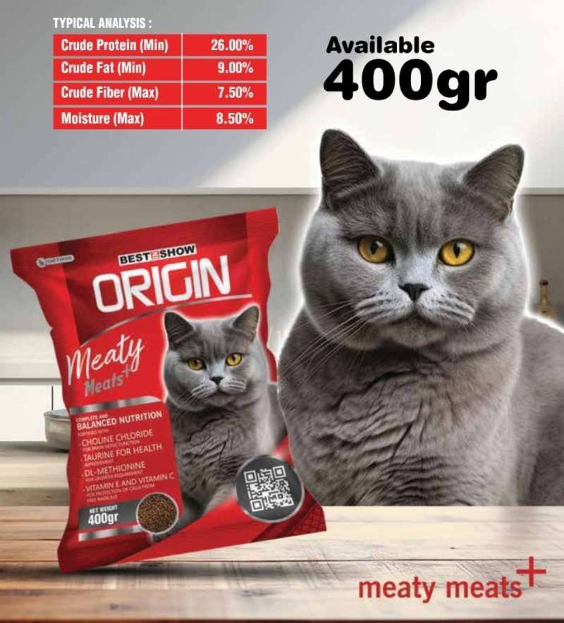 Origin Cat Meaty Meats – Complete & Balanced Dry Cat Food 400g - AL BAYTARA