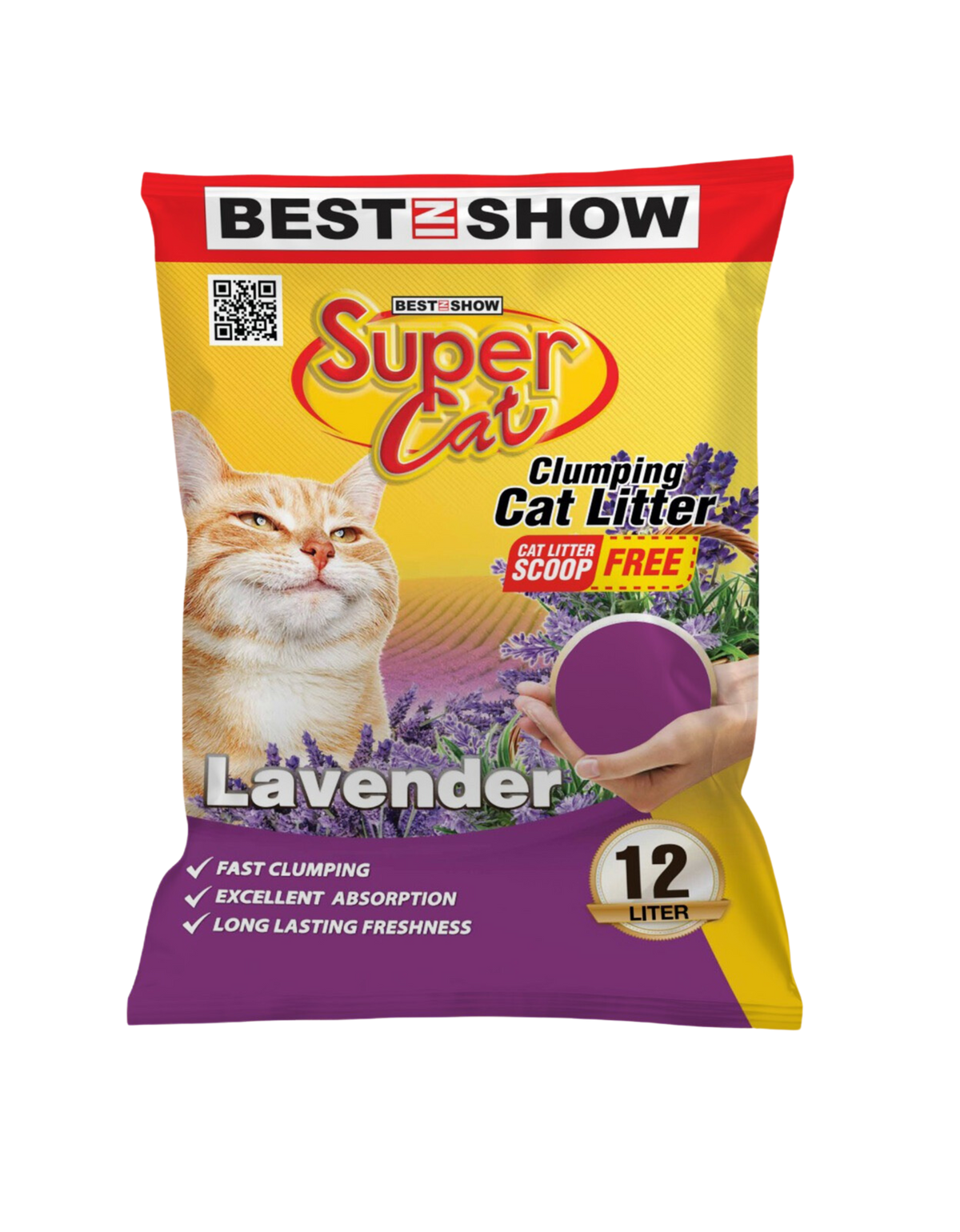 Best In Show Supercat Clumping Cat Litter — 12 L (Lavender)